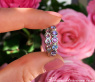 Gorgeous Pastel Sapphire Eternity Ring