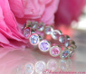 Gorgeous Pastel Sapphire Eternity Ring