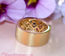 Magnificent Rainbow Sapphire Band (Starry Sky Style)