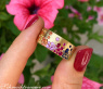 Magnificent Rainbow Sapphire Band (Starry Sky Style)