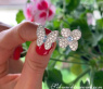Feminine Diamond Ring "Butterfly meets Flower"