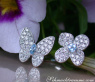 Feminine Diamond Ring "Butterfly meets Flower"