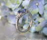 Femininer Tansanit Ring mit Brillanten