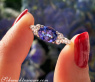Femininer Tansanit Ring mit Brillanten