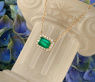 Smaragd Halskette mit Brillanten in Gelbgold 585