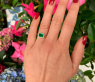 Smaragd Ring mit Brillanten in Gelbgold 585