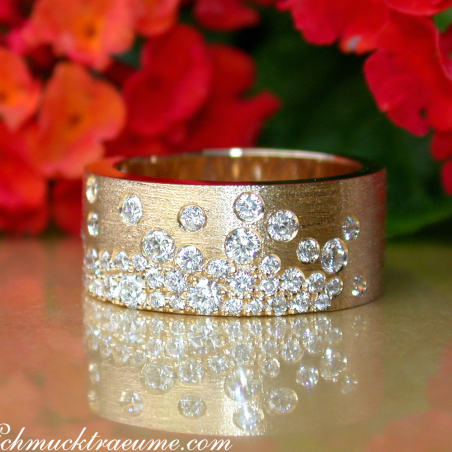 Grandioser Brillanten Sternenhimmel Ring