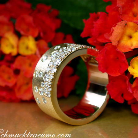 Grandioser Brillanten Sternenhimmel Ring