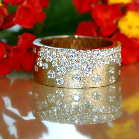 Grandioser Brillanten Sternenhimmel Ring