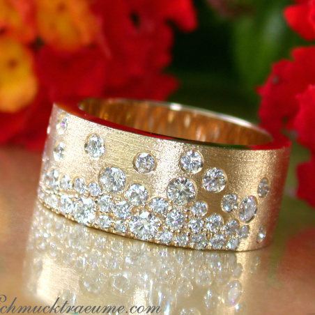 Grandioser Brillanten Sternenhimmel Ring