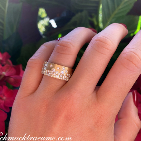 Grandioser Brillanten Sternenhimmel Ring