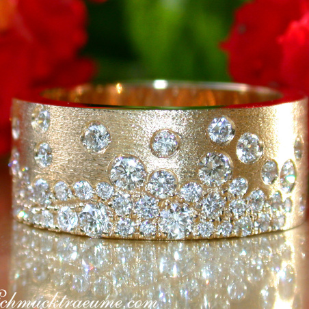 Grandioser Brillanten Sternenhimmel Ring