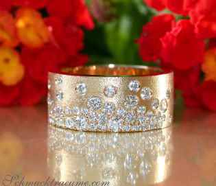Grandioser Brillanten Sternenhimmel Ring