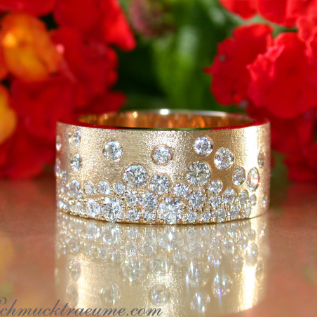 Grandioser Brillanten Sternenhimmel Ring