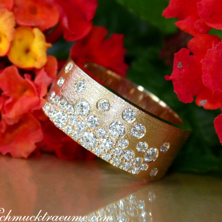 Grandioser Brillanten Sternenhimmel Ring