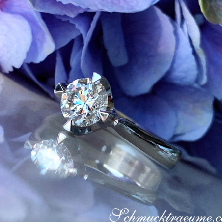 Exquisiter Brillant Solitär Ring (Einkaräter)