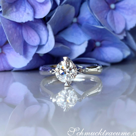 Exquisiter Brillant Solitär Ring (Einkaräter)