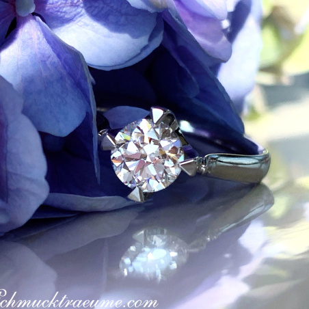 Exquisiter Brillant Solitär Ring (Einkaräter)
