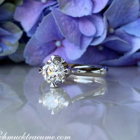 Exquisiter Brillant Solitär Ring (Einkaräter)