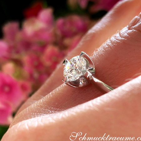 Exquisiter Brillant Solitär Ring (Einkaräter)