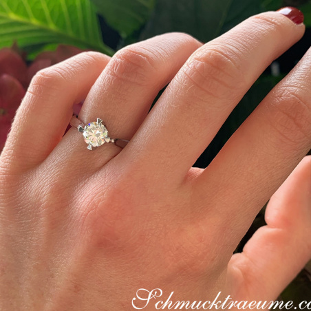 Exquisiter Brillant Solitär Ring (Einkaräter)