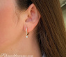 Ohrringe Creolen mit Brillant Diamant