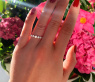 Brillanten Ring "Schwebender Diamant"