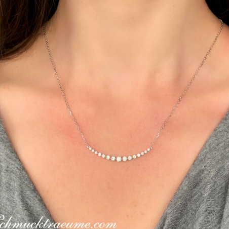 Brillanten Halskette Collier Weißgold 750