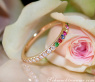 Wandelbarer Brillanten Memory Ring mit Multicolor Saphiren