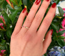 Wandelbarer Brillanten Memory Ring mit Multicolor Saphiren