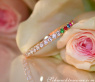 Wandelbarer Brillanten Memory Ring mit Multicolor Saphiren