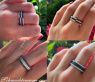 Convertible Black and White Diamond Eternity Ring