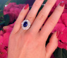 Superb Ceylon Sapphire Diamond Ring