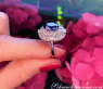 Superb Ceylon Sapphire Diamond Ring