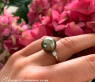 Tahitiperle Ring mit Brillanten