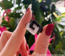 Extravagant Black & White Diamond Belt Ring