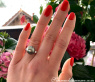 Tahitiperle Ring mit Brillanten