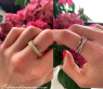 Wandelbarer Brillanten Memory Ring mit Multicolor Saphiren