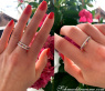 Cute Diamond Eternity Ring in White gold 14k