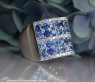 Prächtiger Saphir Ring "Melange" mit Brillanten