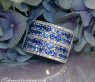 Prächtiger Saphir Ring "Melange" mit Brillanten