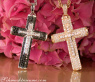 Precious Diamond Cross in Cross Pendant in Yellow Gold 18k
