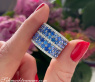 Prächtiger Saphir Ring "Melange" mit Brillanten