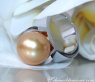 Heavy Golden Southsea Pearl Ring