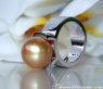 Heavy Golden Southsea Pearl Ring