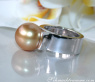 Heavy Golden Southsea Pearl Ring