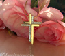 Unique Diamond Cross Pendant "Duo" in 18k Yellow gold
