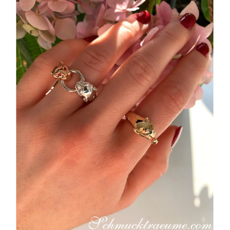 Attraktiver Brillanten Panther Ring in Gelbgold 750