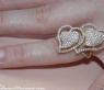 Feminine Diamond Double Heart Ring