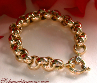 Opulentes Erbs Armband in Gelbgold 585